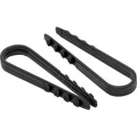 Дюбель-хомут для круглого кабеля Fortisflex (нейлон) ДХ 5-10 (черный) (100шт.) картинка